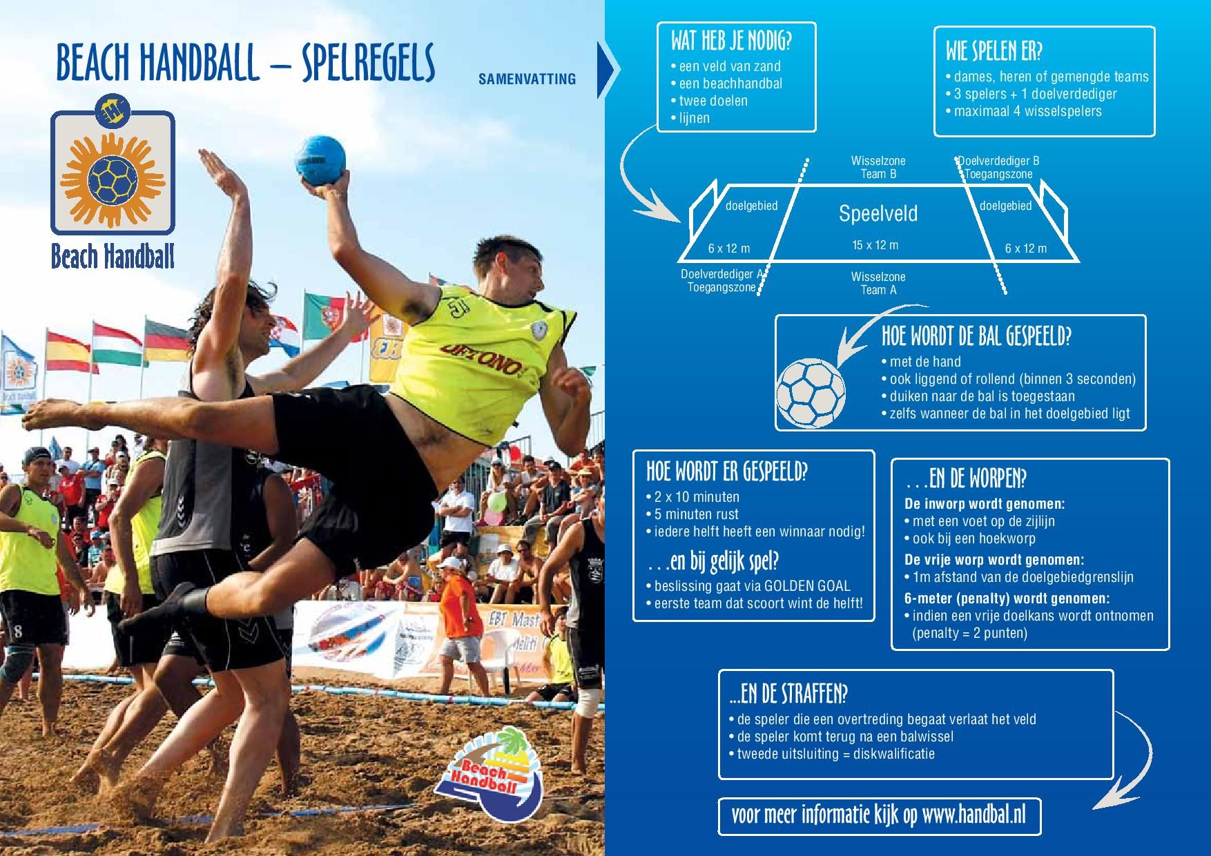 Beach Handball spelregels